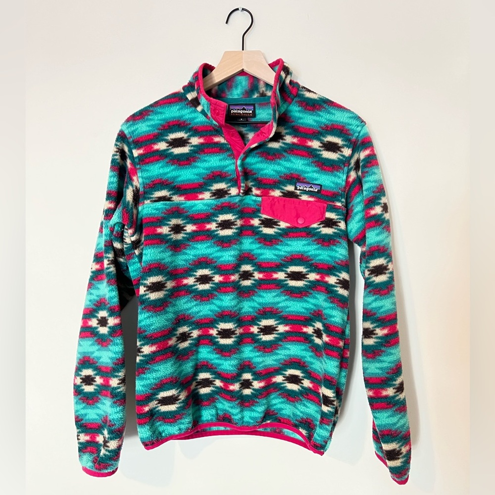 Patagonia Synchilla Wild Desert Snap-T Fleece Pullover Size Small